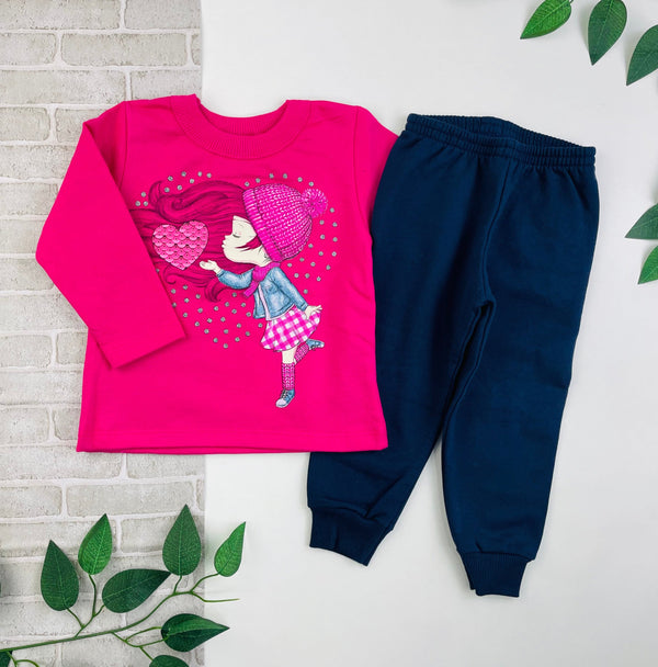 Conjunto Feminino Kyly Garota Coração