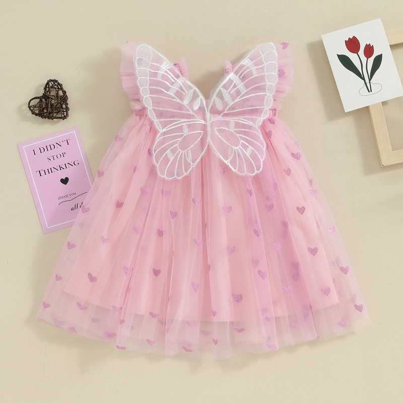 Vestido Infantil Asinha Corações