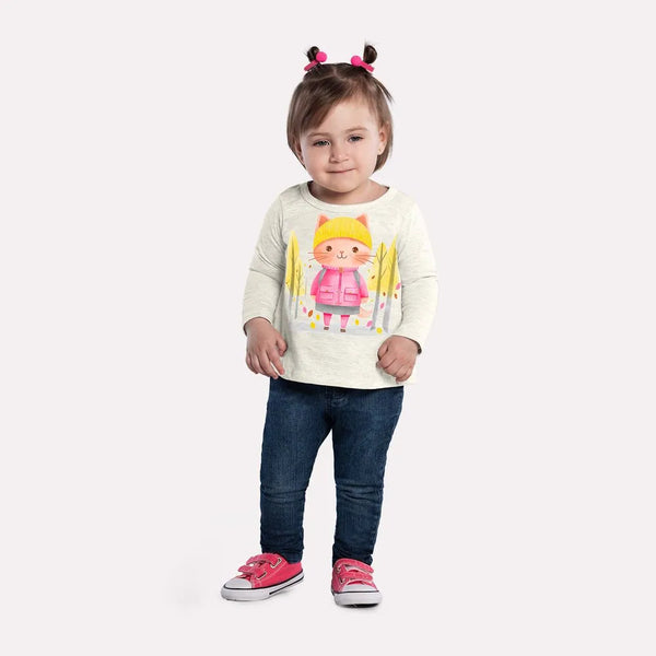 Blusa Feminina Manga Longa Kyly Gatinha