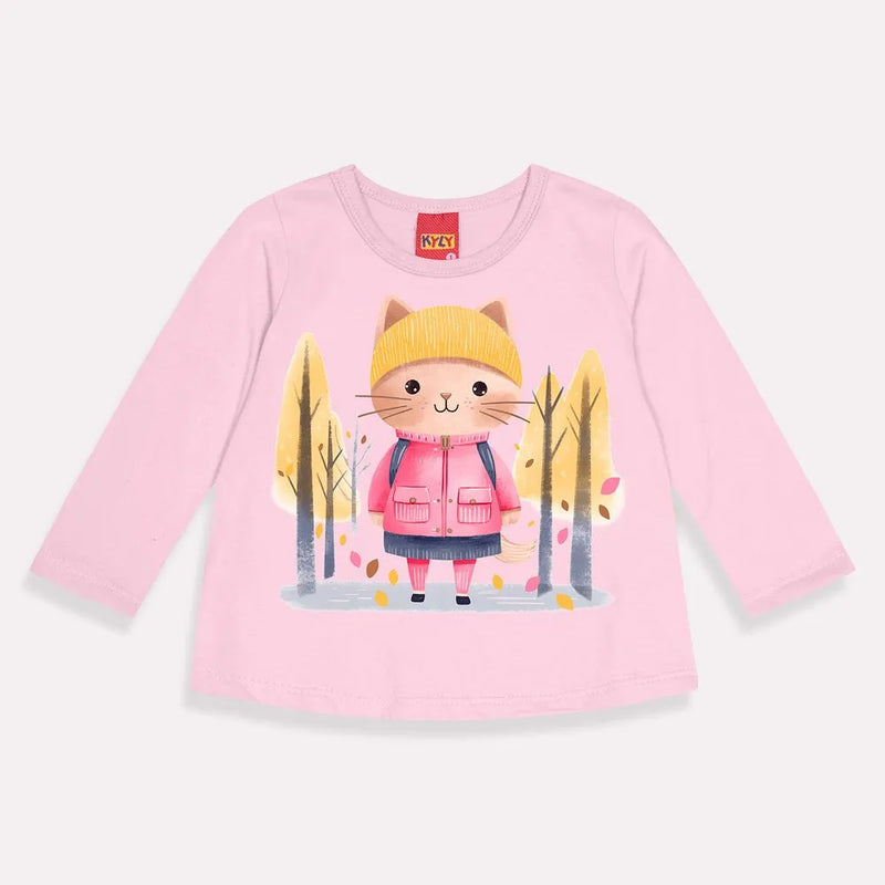 Blusa Feminina Manga Longa Kyly Gatinha