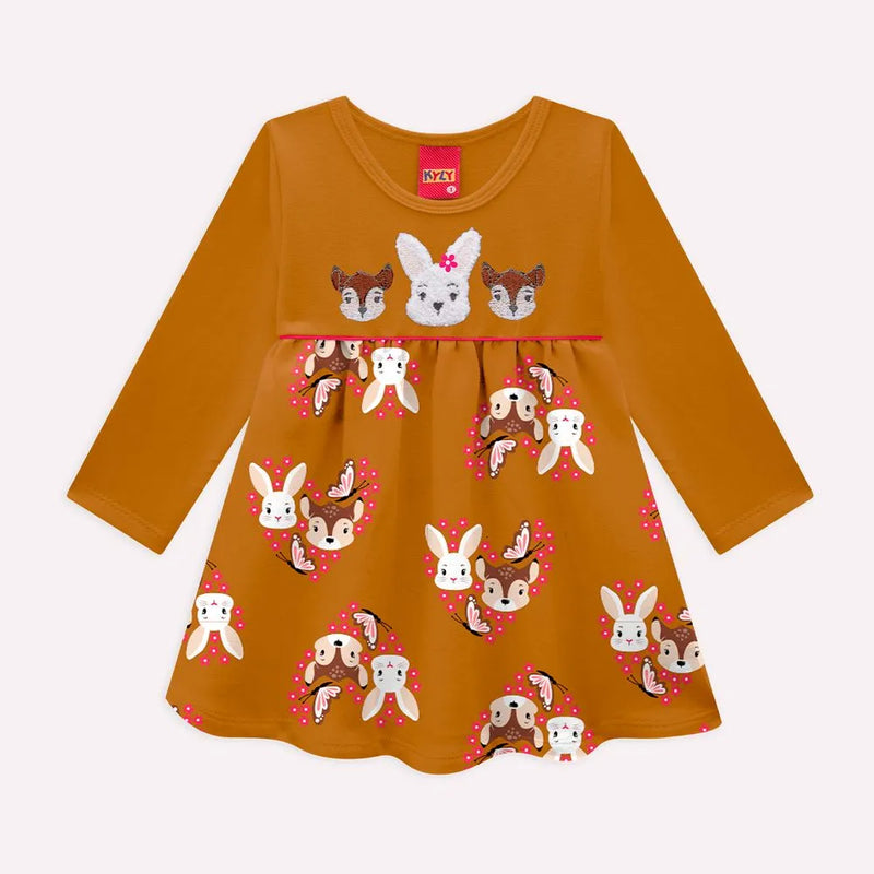Vestido Kyly Cervinhos E Coelinhos