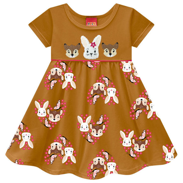 Vestido Kyly Coelha E Bambi