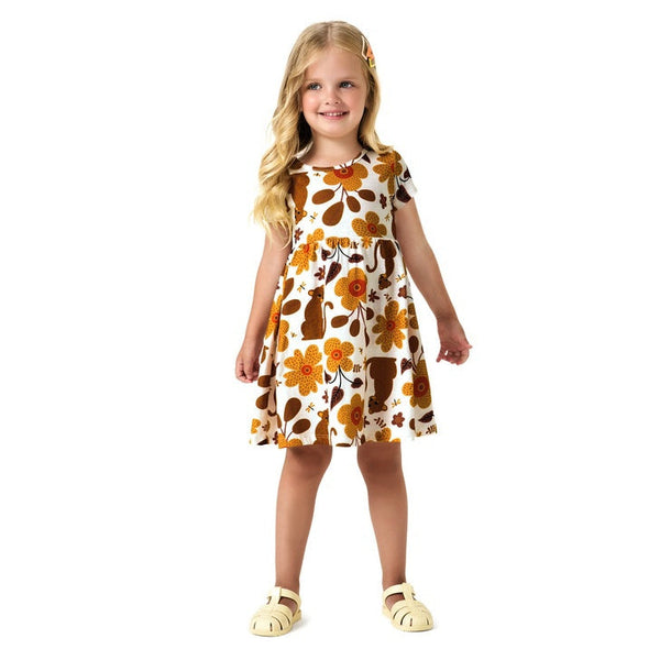 Vestido Kyly Onca E Flores