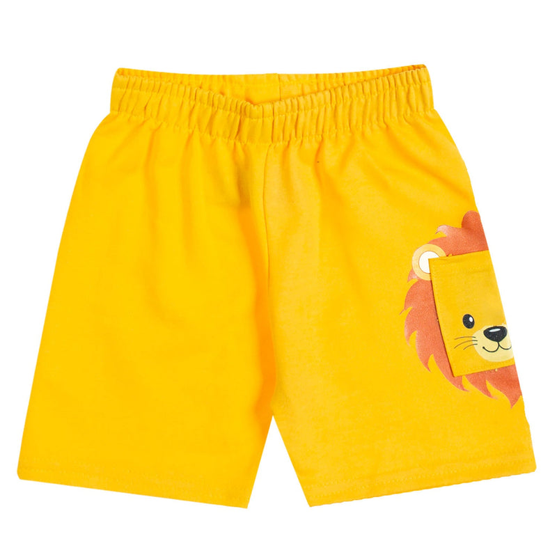 Conjunto Infantil Leão Kyly Camiseta e Short Estampa Fofa