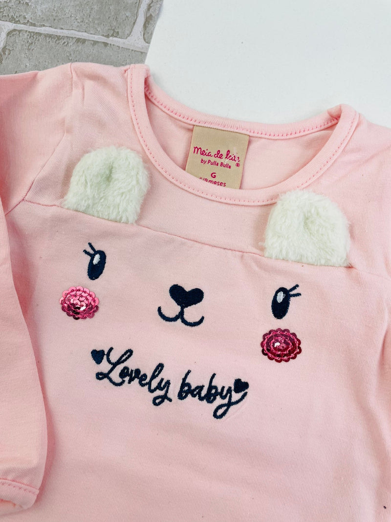 Conjunto Meia De Leite Bebe Lovely Baby