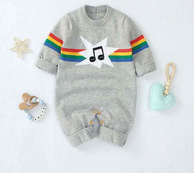 Macacão Infantil Tricô Musica