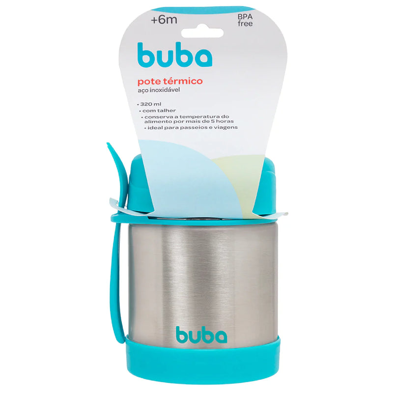 Pote Térmico Buba  Aço Inoxidável Com Colher +6M