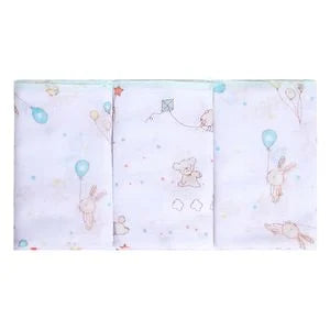 Babete Estampada Com 3 Unidade Papizinha