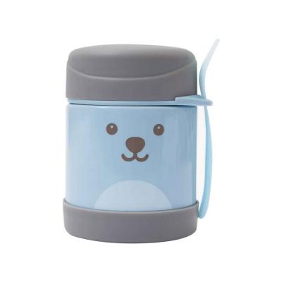 Pote Térmico Buba Gumy Com Talher +6M Azul 360ml