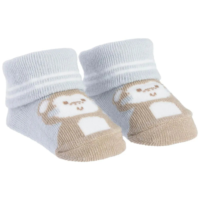Kit Meia Masculina Pimpolho Macaco e Banana Com 2 Pares RN