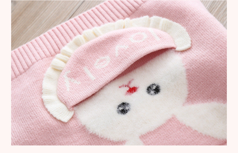 Conjunto Infantil Feminino Inverno Coelhinho