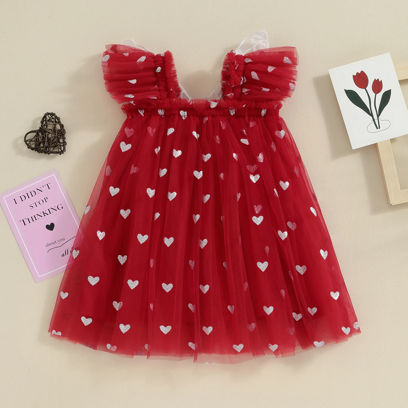 Vestido Infantil Asinha Corações