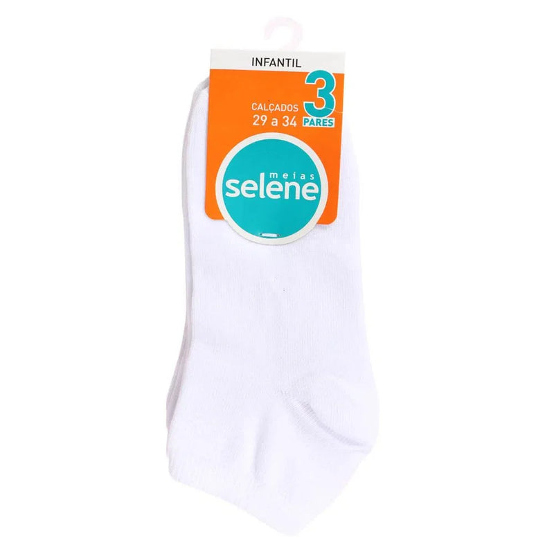 Kit Meia Selene Sapatilha Com 3 Pares