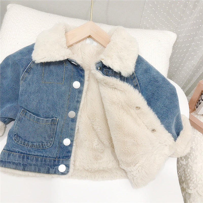 Jaqueta Jeans Infantil Pelinhos