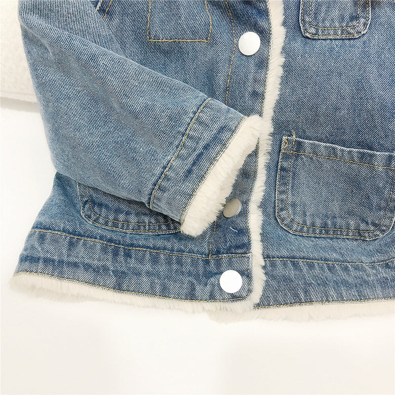 Jaqueta Jeans Infantil Pelinhos