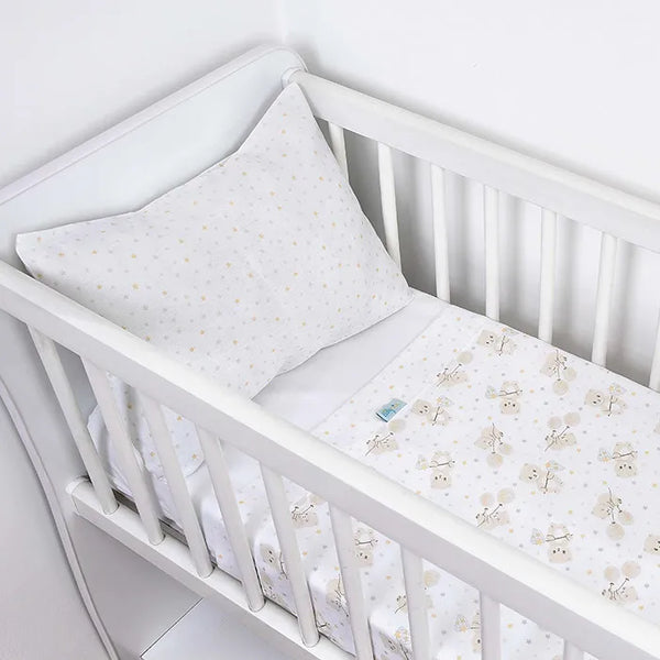 Jogo De Berço Baby Nice Bordado 3 Peças