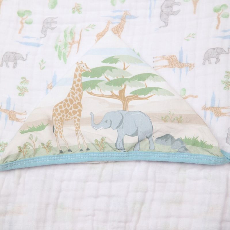 Toalha De Banho Soft Papi Com Capuz Estampada 90 X80 Cm