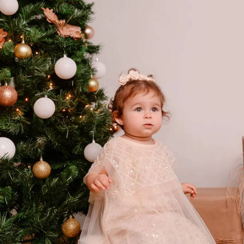 Vestido Infantil Brilhoso  Babadinhos