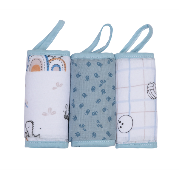 Paninho De Boca Papi Baby Soft Com Prendedor De Chupeta 32 X32 Cm 03 Un