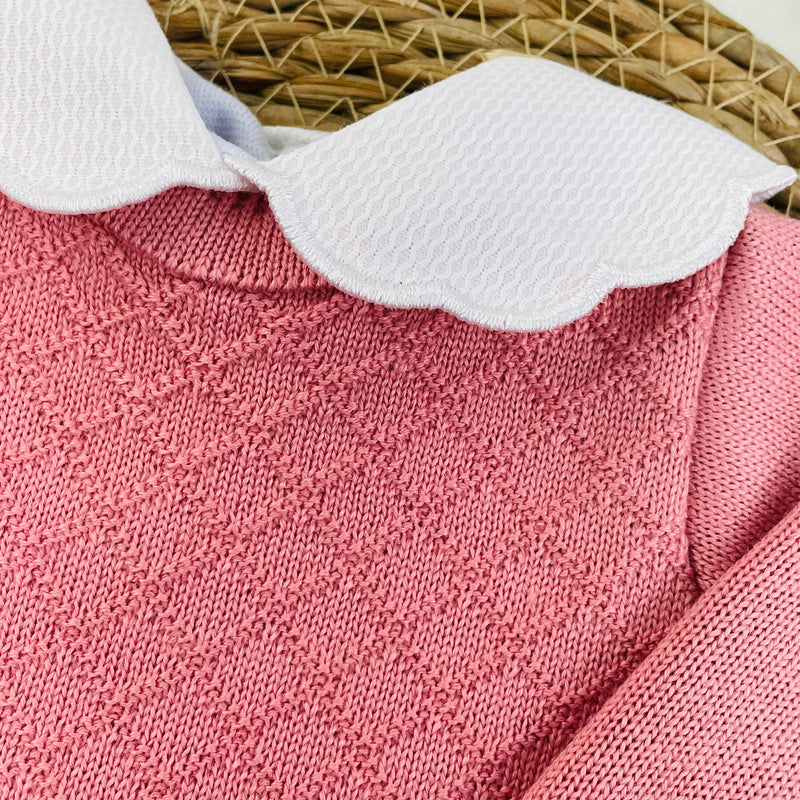 Kit Vestidinho Sanches Baby Em Tricot 4 Peças