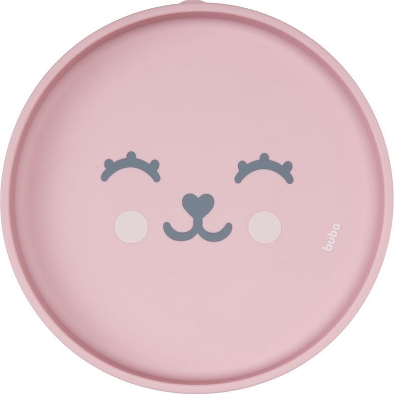 Prato Infantil Silicone com Ventosa Buba Antiderrapante