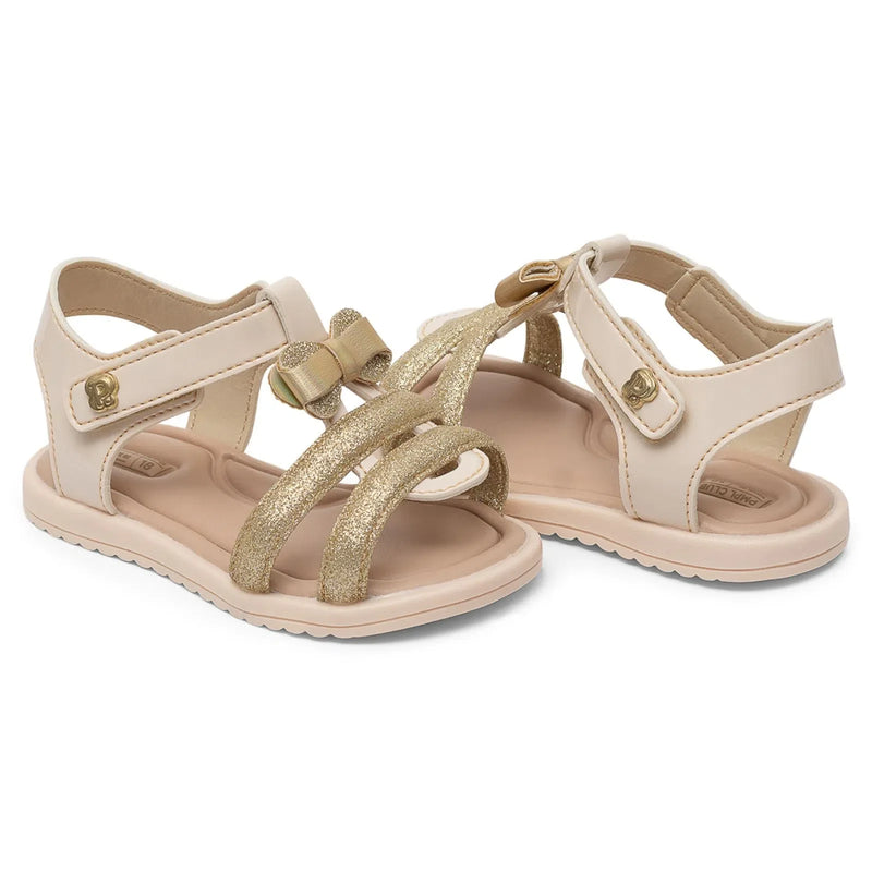 Sandalia Feminina Pimpolho Infantil Lacinho Glitter