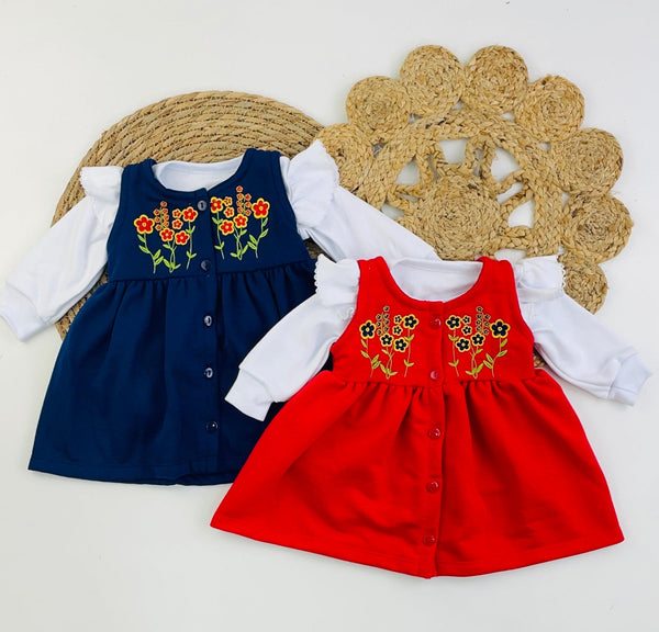 Vestido Brokinha Arranjo De Flores