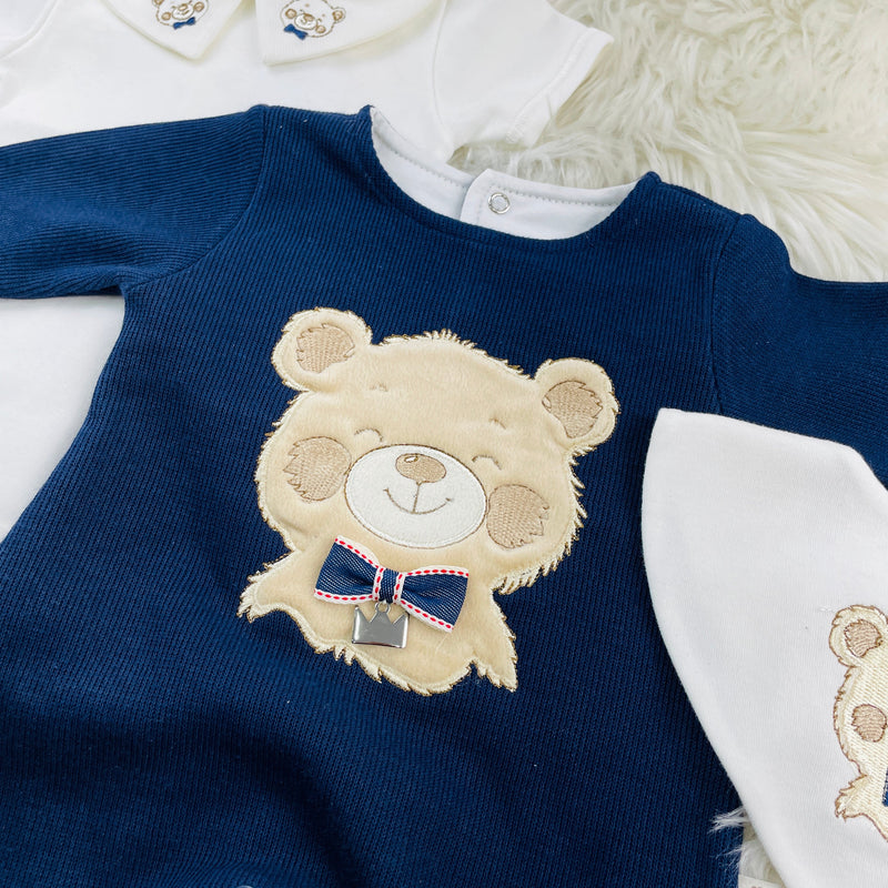 Saída De Maternidade Pipoquinhas Baby Urso Gravata 5 Peças