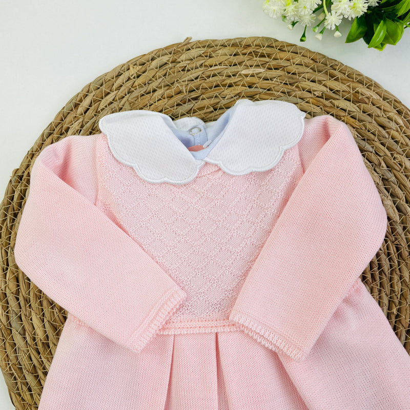 Kit Vestidinho Sanches Baby Em Tricot 4 Peças