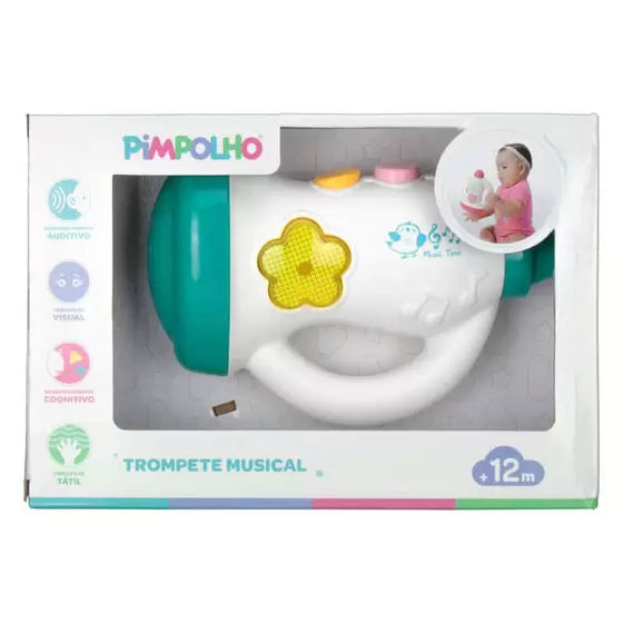 Trompete Musical Pimpolho Para Bebe +12M