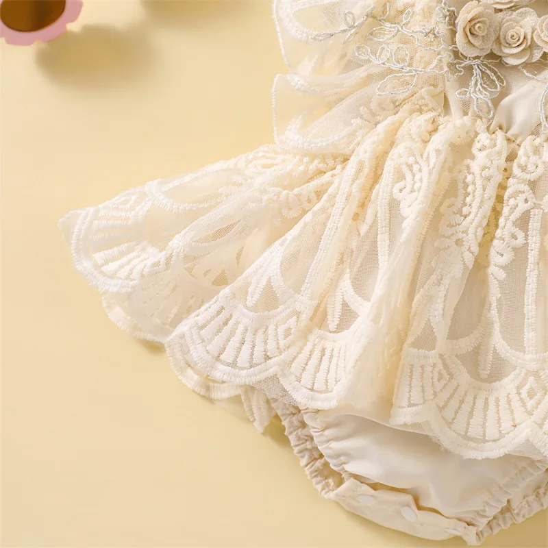 Body Infantil Feminino Renda Florzinhas