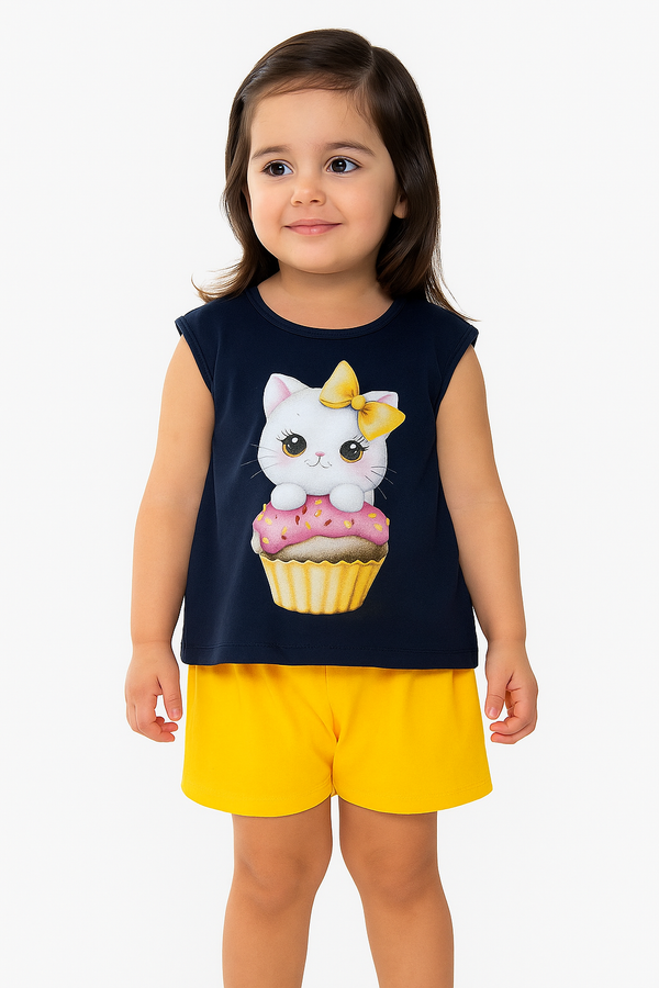 Conjunto Kyly Gatinha Cupcake
