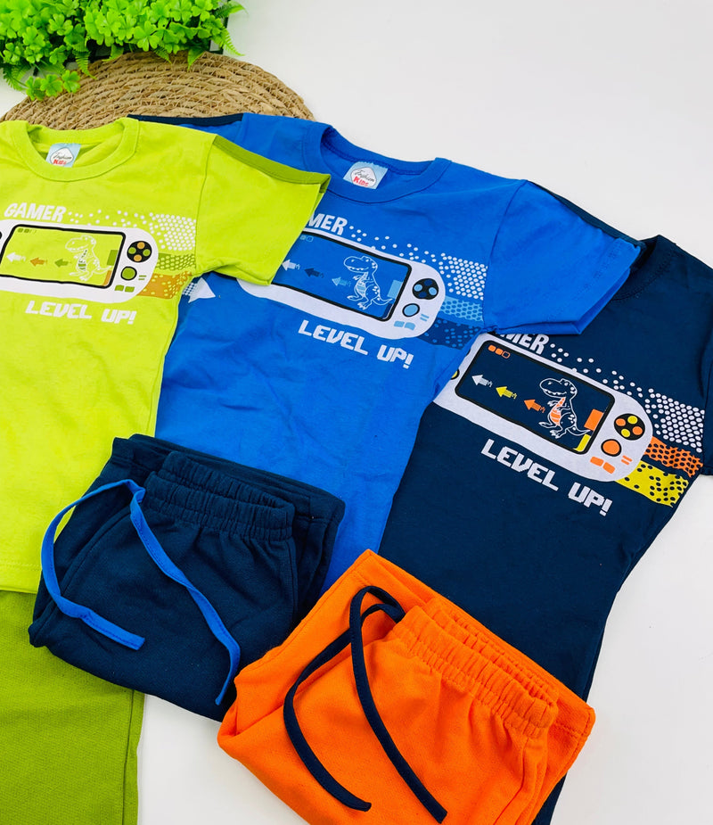 Conjunto Masculino Fashion Kids Gamer Level
