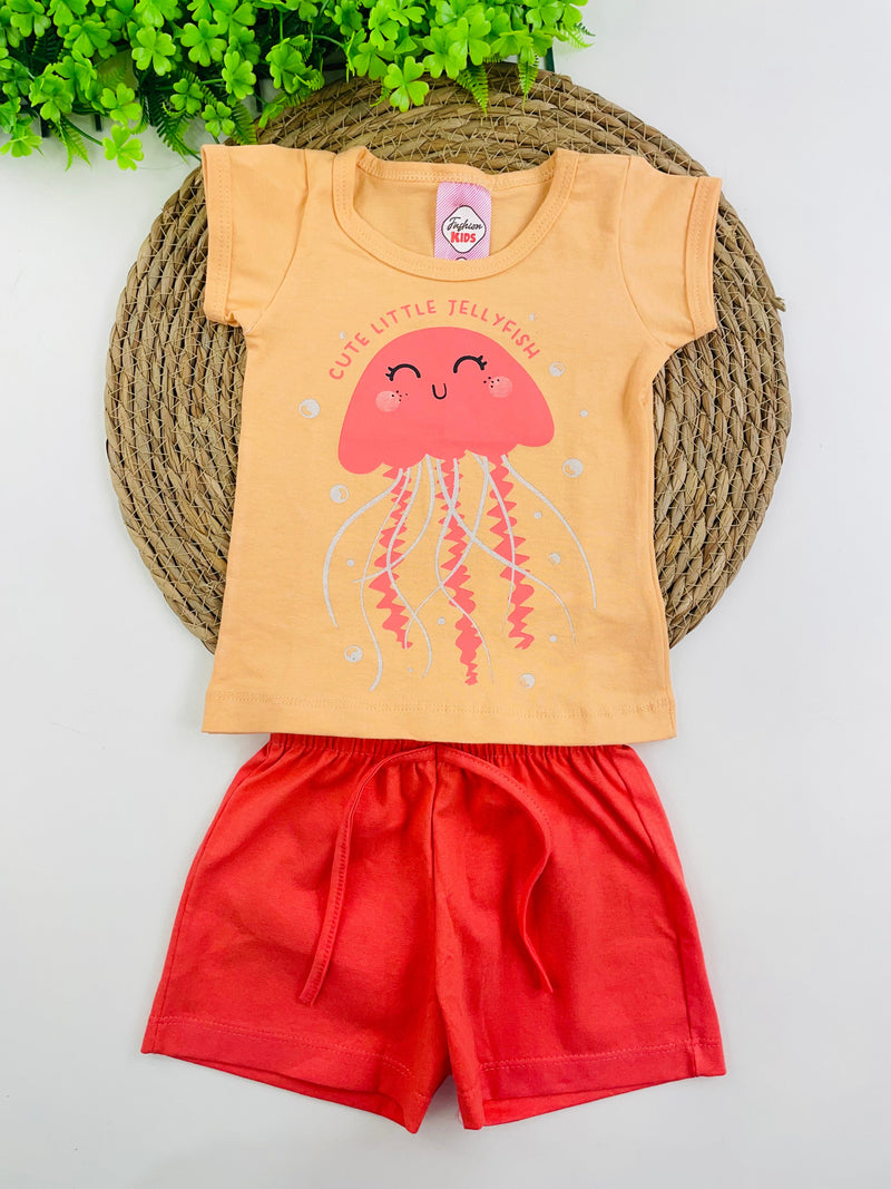 Conjunto Feminino Fashion Kids Little Jellyfish