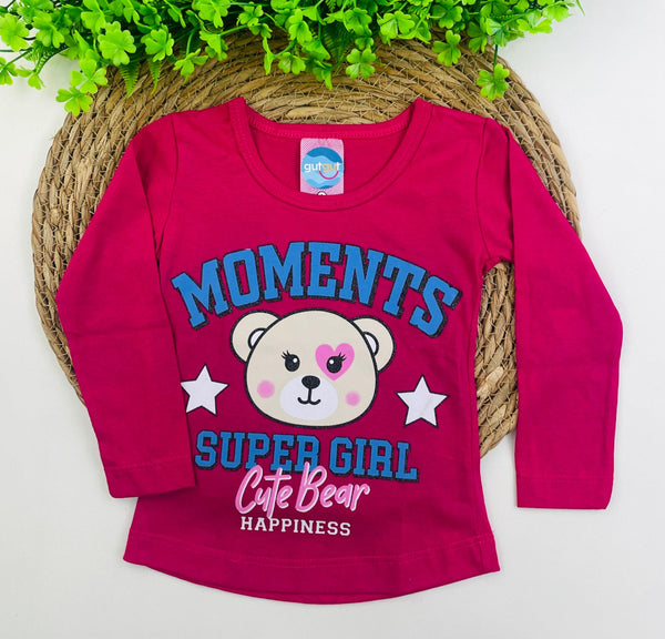 Blusa Manga Longa Fashion Kids Moments