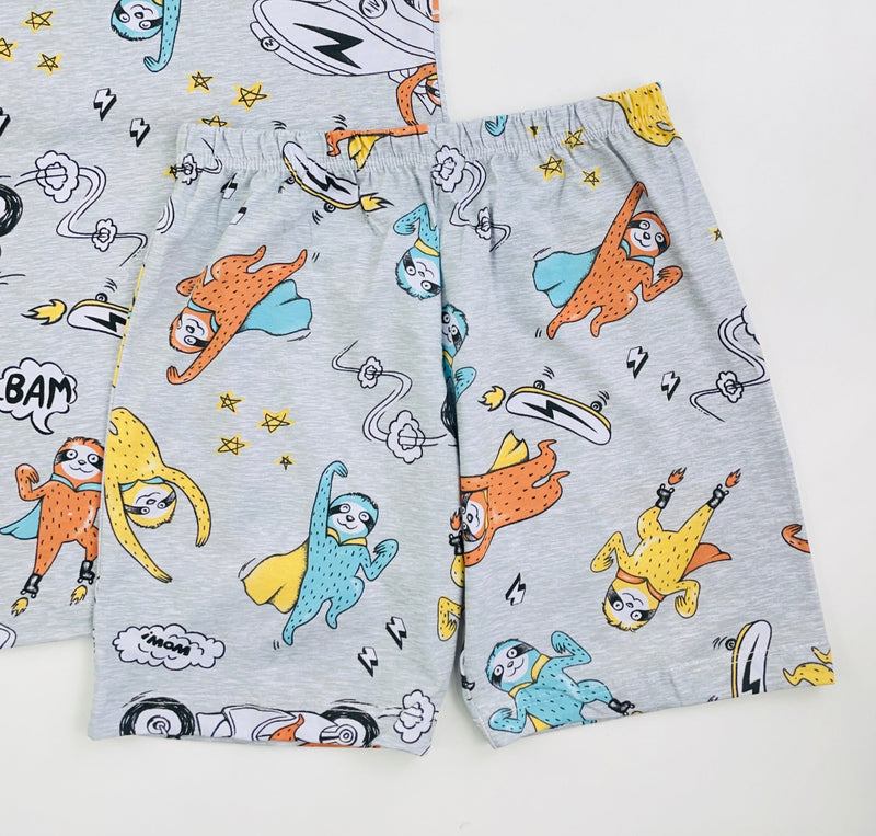 Pijama Meia Manga Mafessoni Super Preguiça