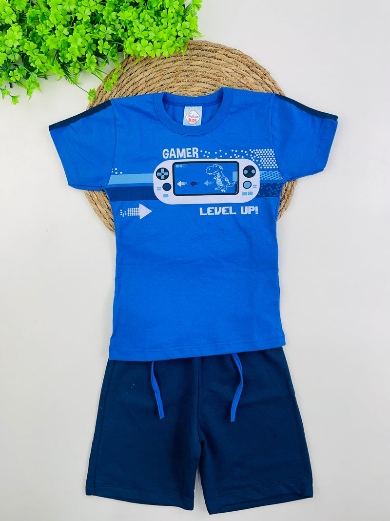 Conjunto Masculino Fashion Kids Gamer Level
