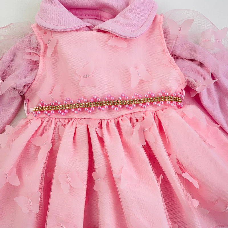 Saida De Maternidade Djiele Vestido Tule 4 Peças