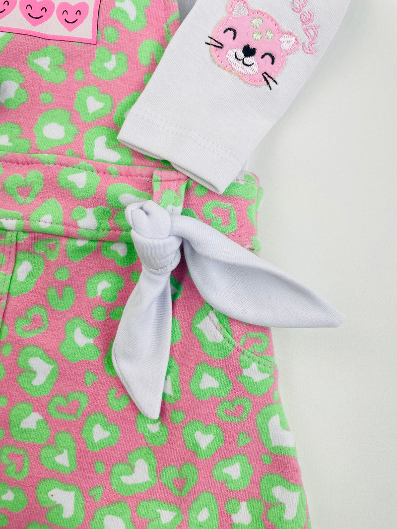 Conjunto Body Manga Longa E Salopete Fakini Baby