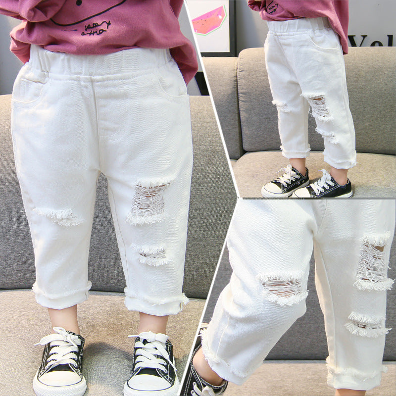 Calça Jeans Infantil Rasgadinha