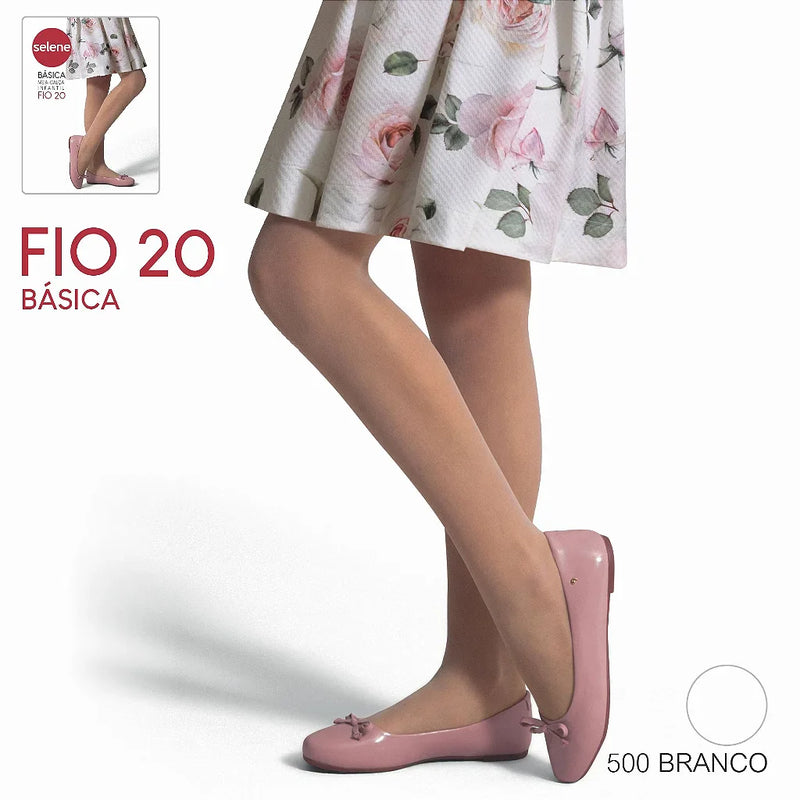 Meia Calca Selene Basica Infantil Fio 20
