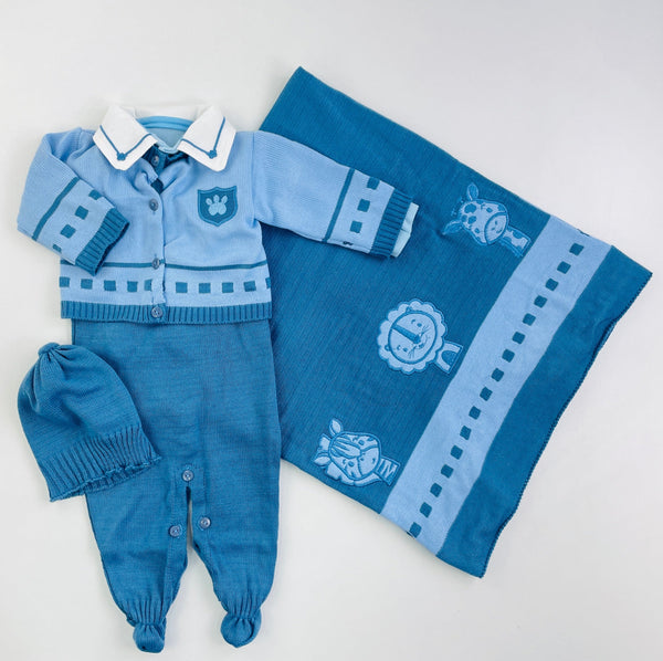 Saida De Maternidade Tricot Com Casaco 5 Peças