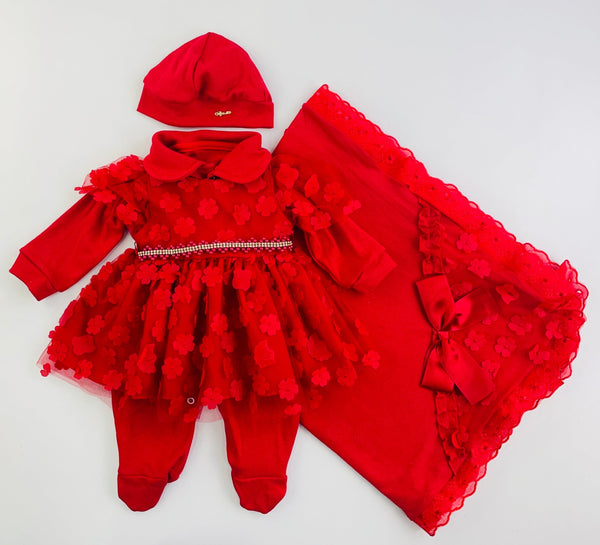 Saida De Maternidade Djiele Vestido Tule 4 Peças