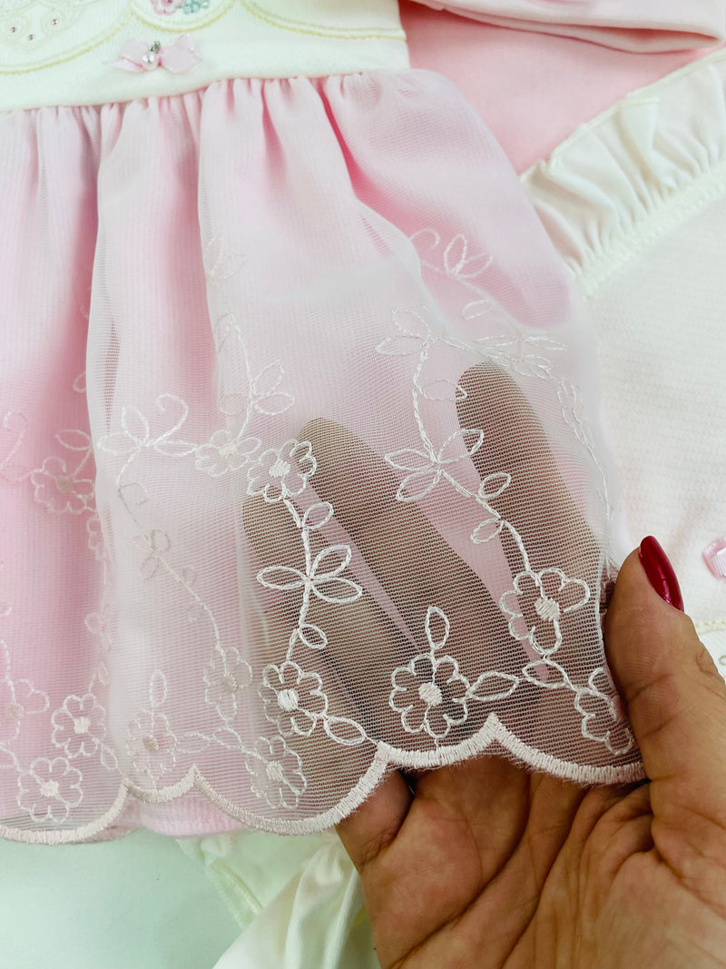 Saída De Maternidade Pipoquinhas Baby Coração 5 Peças