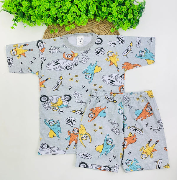 Pijama Meia Manga Mafessoni Super Preguiça