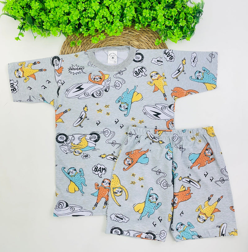 Pijama Meia Manga Mafessoni Super Preguiça