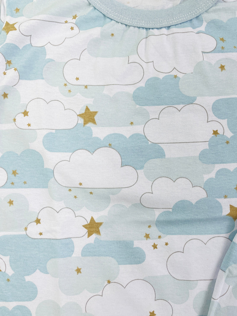 Pijama Meia Manga Mafessoni Nuvens