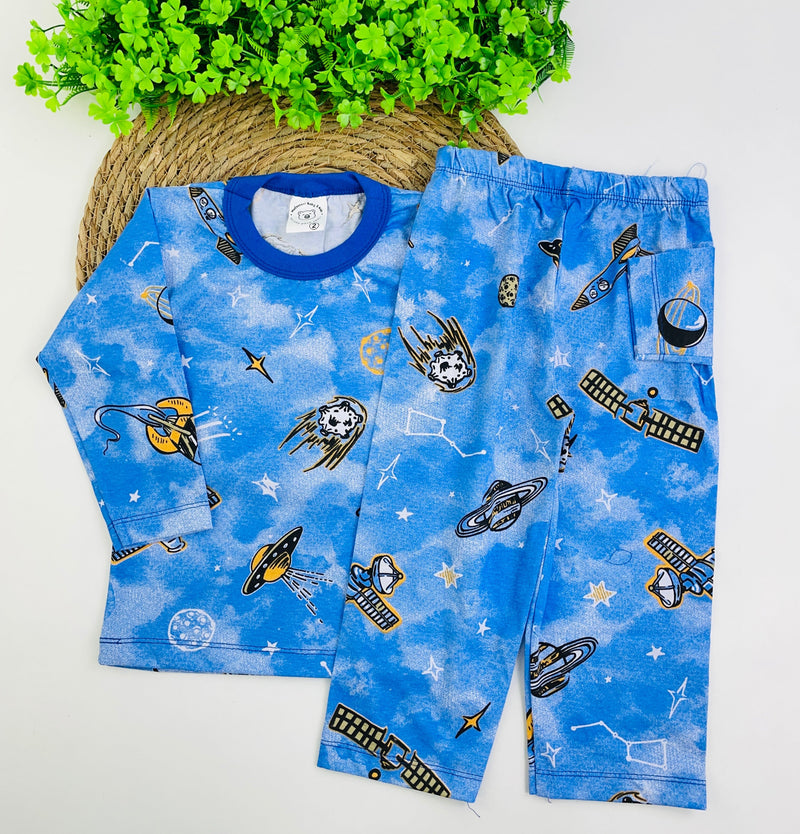 Pijama Manga Longa Mafessoni Satelite
