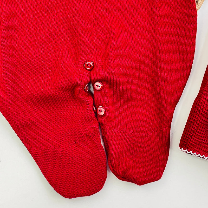 Saida De Maternidade Macacão Sanches Baby Trama E Florzinhas Em Tricot 5 Peças