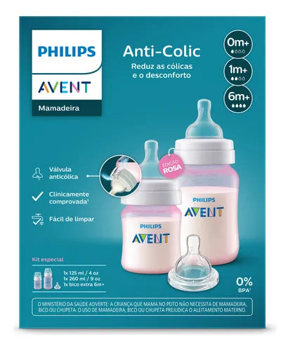 Kit Duplo Mamadeiras Avent Anti-Colic